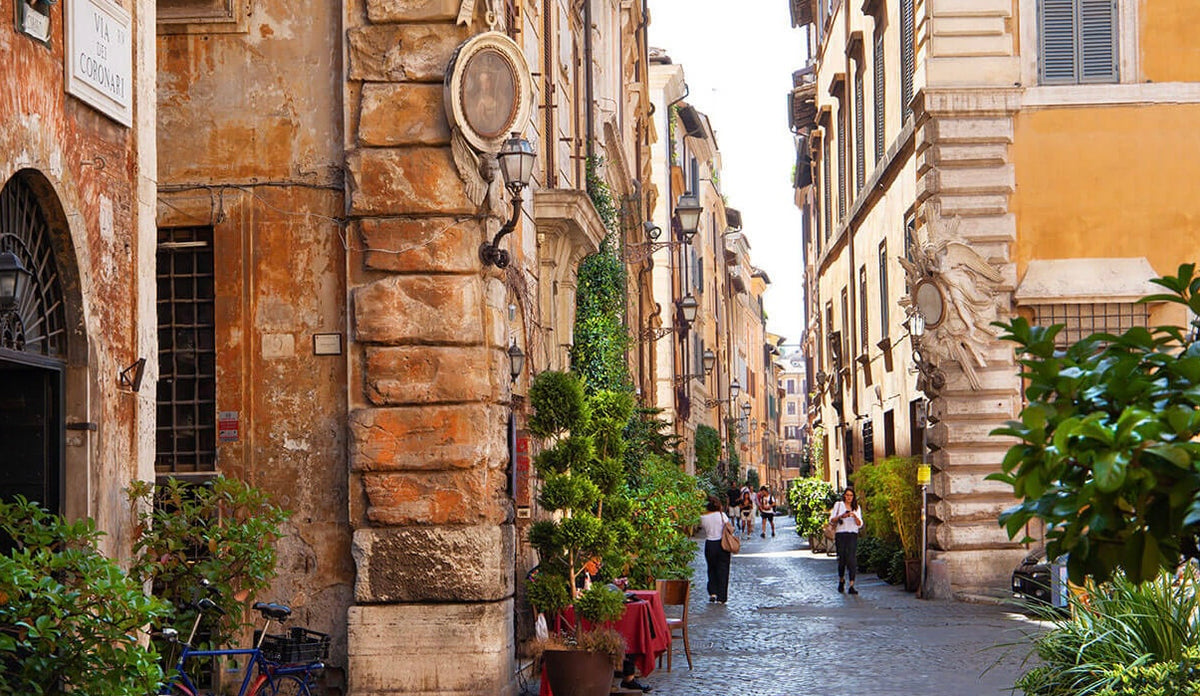 Historic Italian street reflecting the timeless elegance, craftsmanship, and everyday beauty that inspire Milan Truffle.