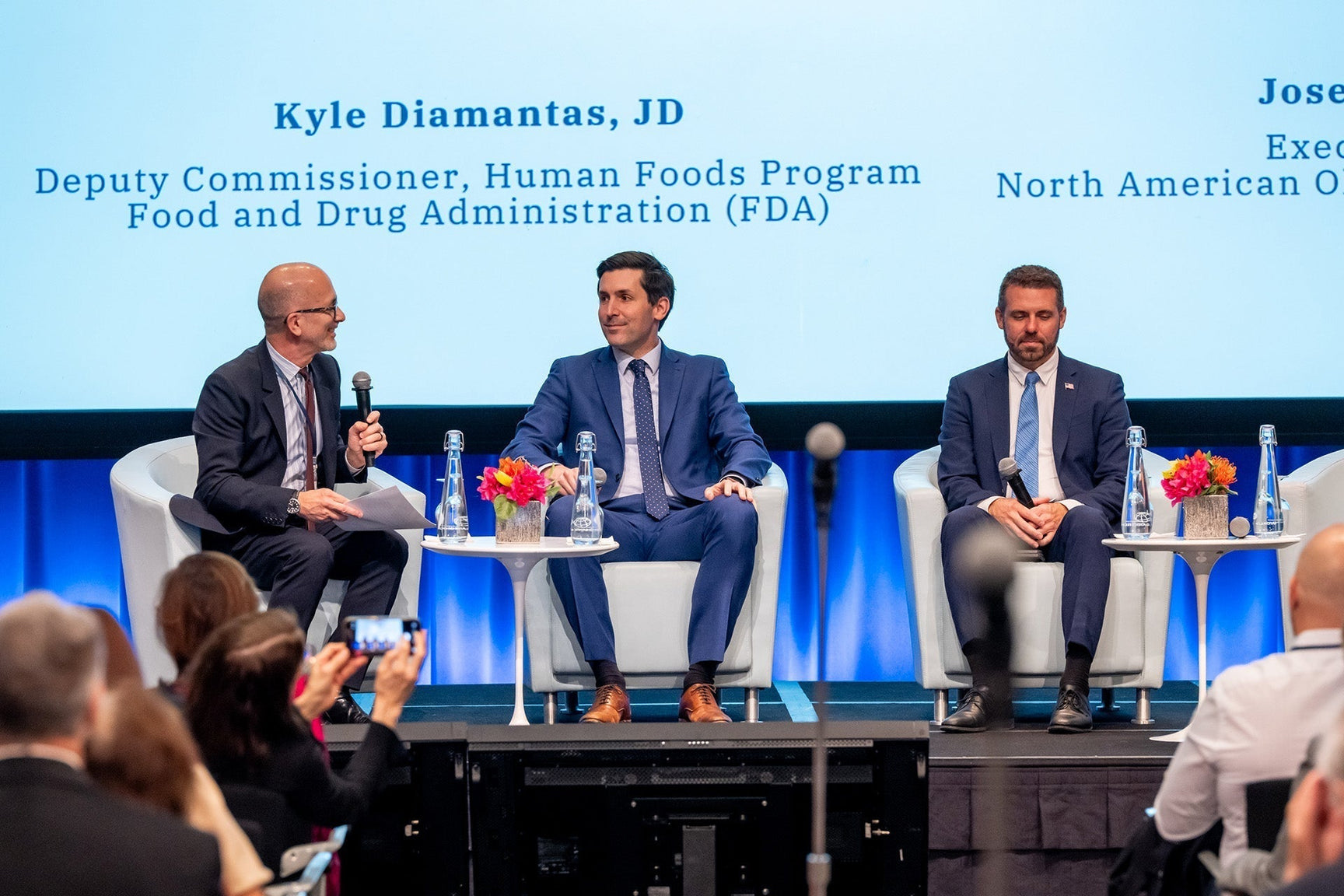 Panel discussion on food policy and olive oil standards at the Mediterranean Diet Roundtable event at the World Bank in Washington, D.C.
