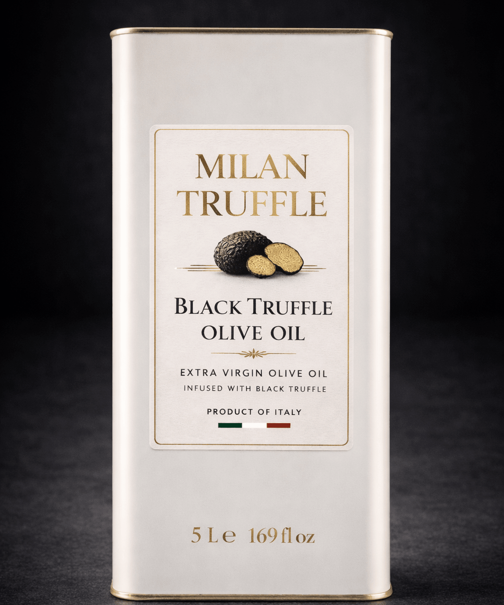 Milan Truffle black truffle extra virgin olive oil, 5L container for professional kitchens