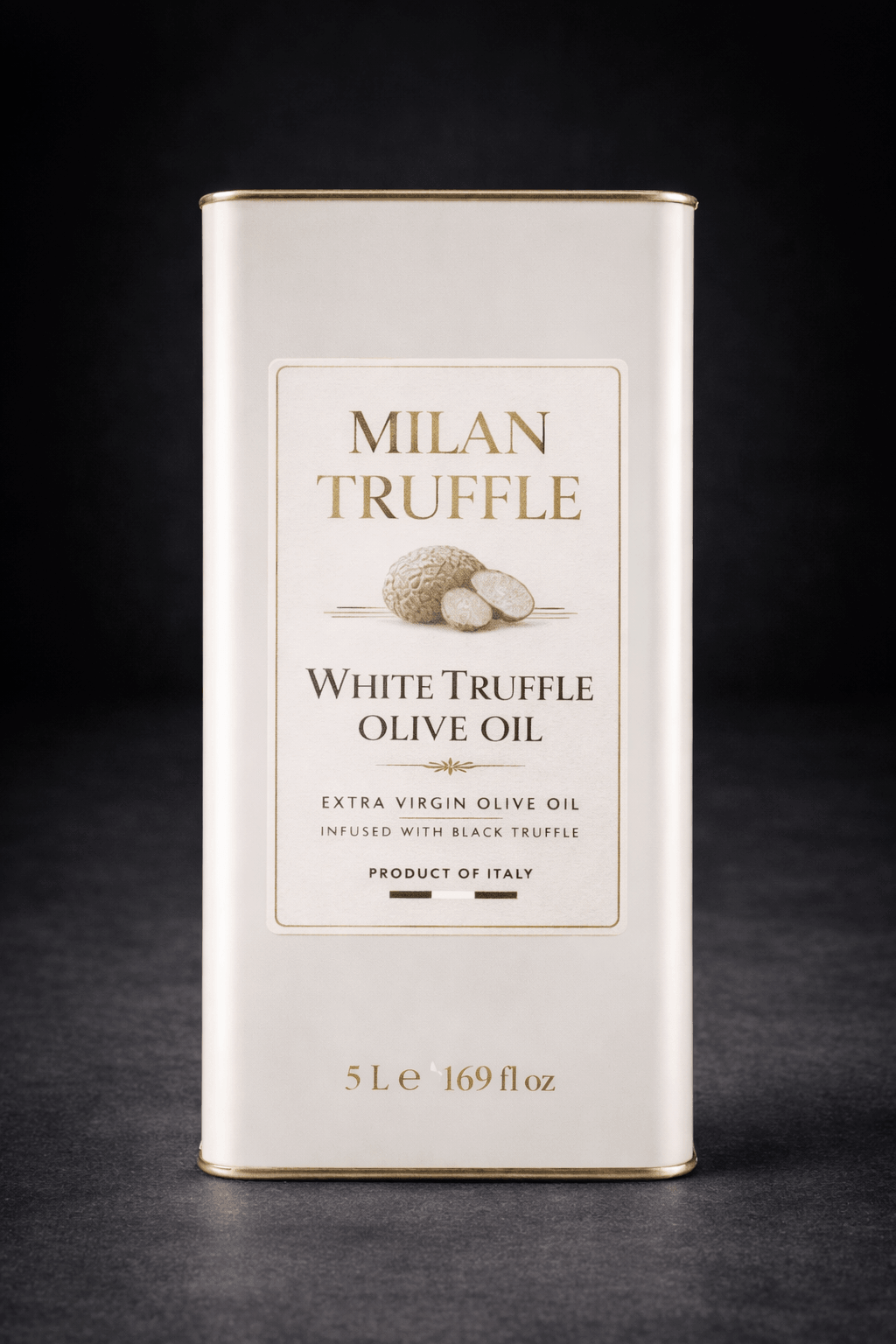 Milan Truffle White Truffle Olive Oil 5 liter tin