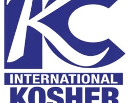 Logo of the International Kosher Council with blue and white colors.