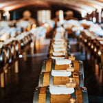 Wooden barrels used for aging balsamic vinegar in Modena, Italy.