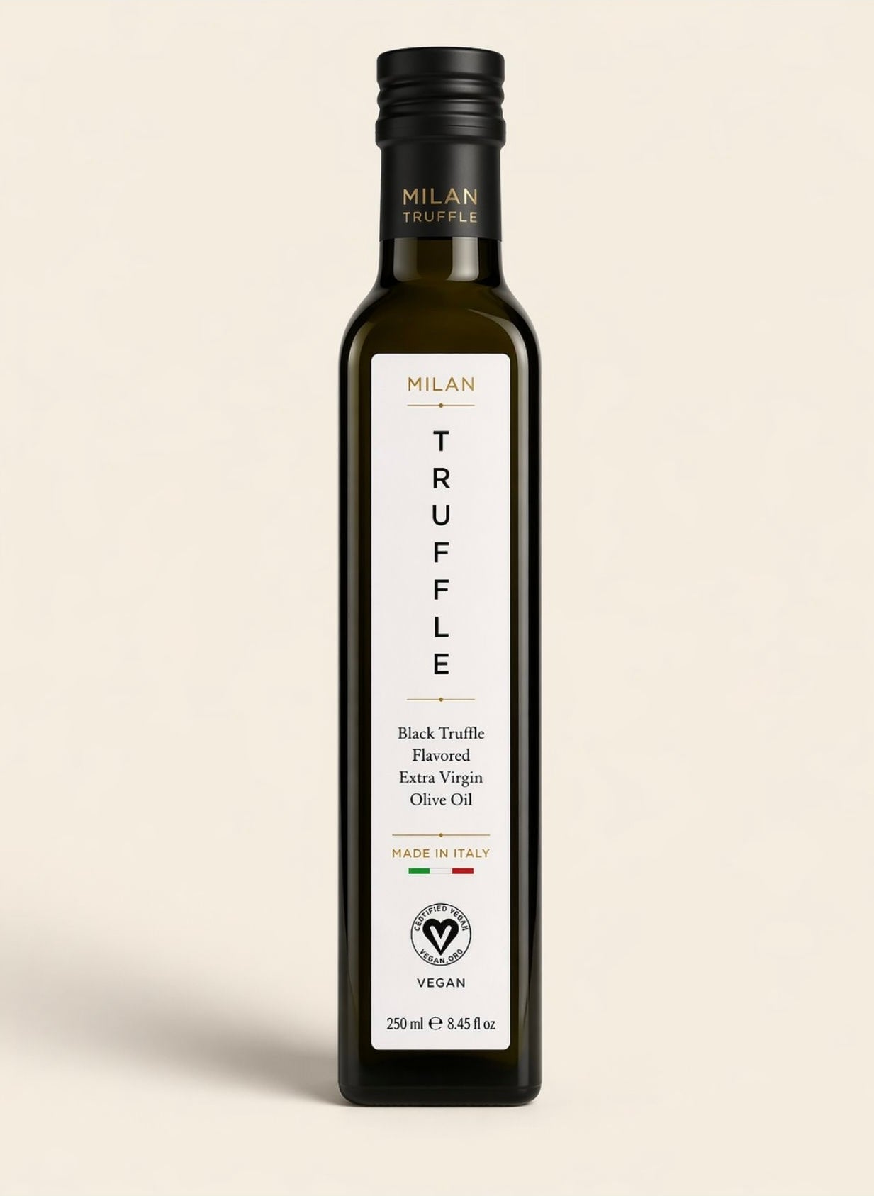 Milan Truffle Black Truffle Olive Oil 250ml, Vegan Certified