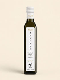 Italian white truffle extra virgin olive oil 250ml, Certified Vegan finishing oil for pasta, eggs, risotto and gourmet dishes, made in Italy